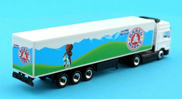 SCHUCO 22403 MAN F2000 semi-remorque blanc "ours" 1/87 - photo numéro 5
