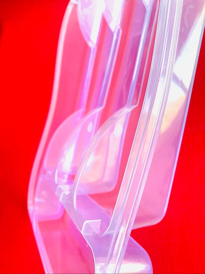 Range couverts en plastique transparent - photo numéro 3
