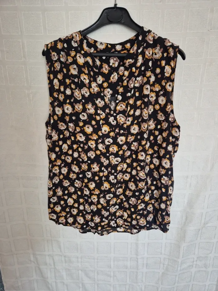 blouse à fleurs taille 46 - photo numéro 7