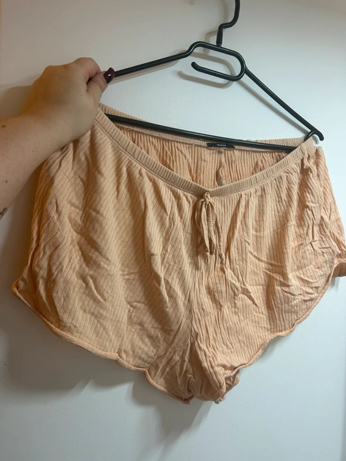 Short de pyjama abricot