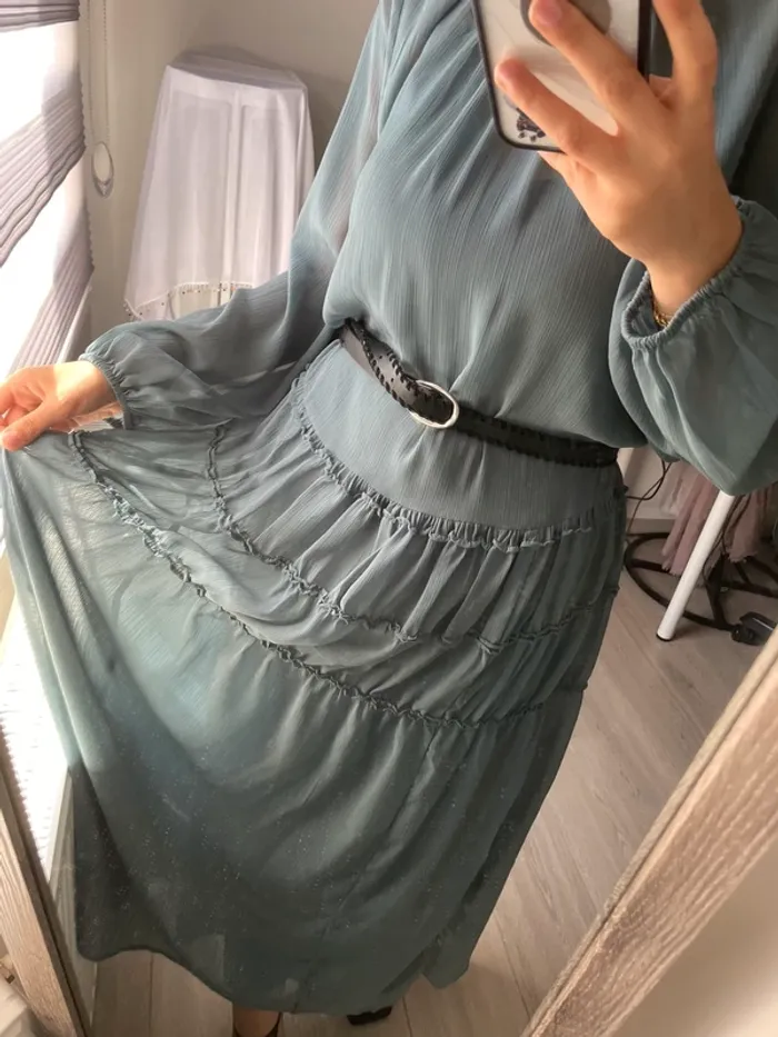 Robe longue en mousseline - photo numéro 5