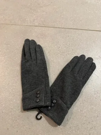Gants gris, neuf, taille 7 homme