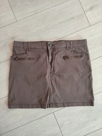 Jupe jean marron femme cache cache taille 42