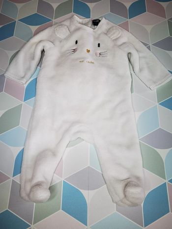 D3392 - pyjama épais fille 6 mois