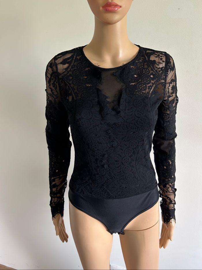 Body noir en dentelle Morgan taille XS jamais porté