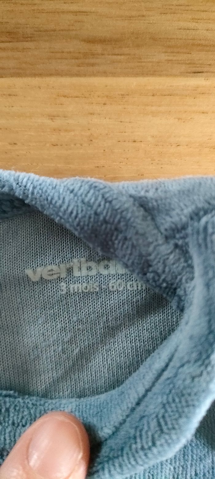 Lot 2 pyjamas velours voitures Vertbaudet - photo numéro 3