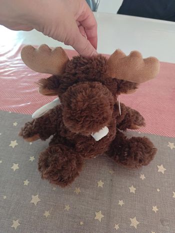 Peluche doudou Élan neuf