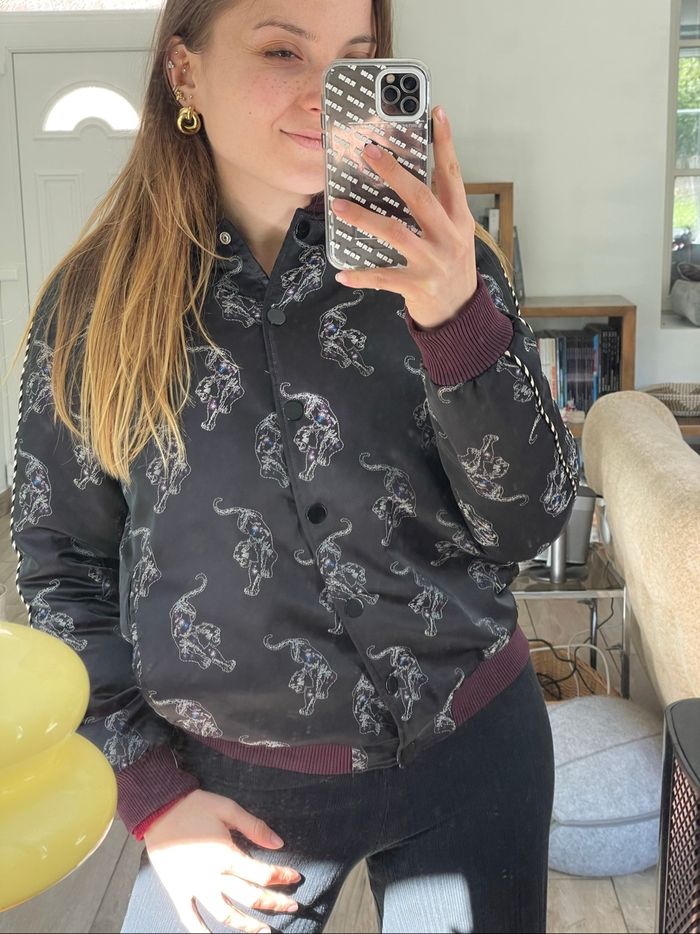 Veste Sandro effet satinée et brodée - photo numéro 6