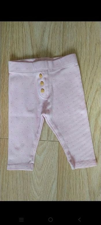Legging rose coton côtelé kiabi 6 mois