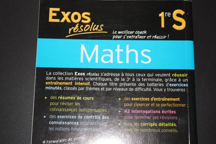Maths première S hachette annales - photo numéro 5