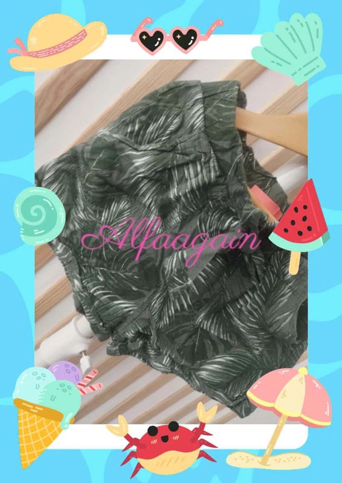 Short fluide vert 10ans - photo numéro 2