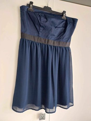 Robe bustier bleu Mango TL