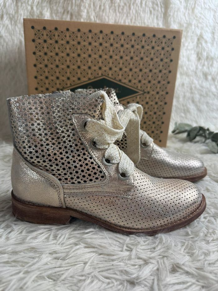 Paire de bottine champagne Muratti taille 35 - photo numéro 2