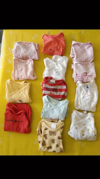 Lot de bodies manches longues 3 mois