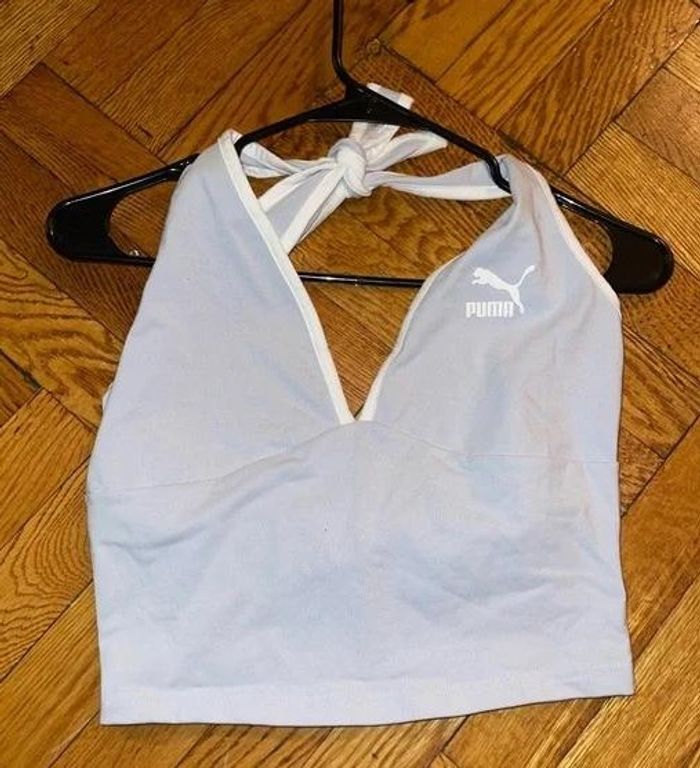 Top halterneck Puma bleu ciel | taille S | neuf avec étiquette - photo numéro 2