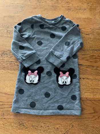 Robe manches longues minnie 2 ans
