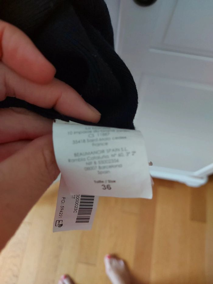 Robe noire cache-cache taille 36 - photo numéro 5