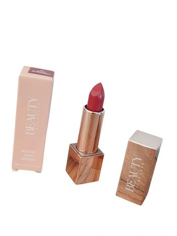 Rouge à lèvres Vegan Brillant métallique 01. Love Burgundy