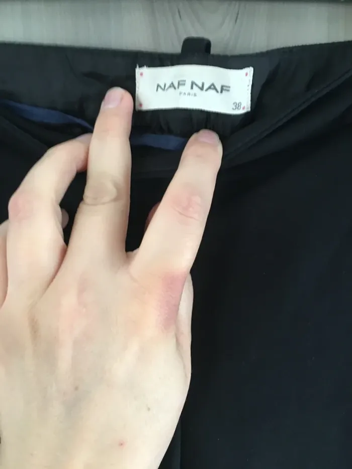 Pantalon cigarette noir 7-8 naf naf taille 38 - photo numéro 8