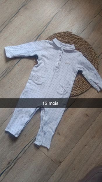 Pyjama coton sans pied fille 12 mois Bout'chou