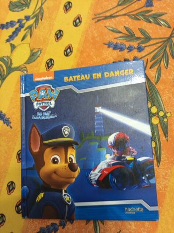 Livre paw patrol bateau en danger