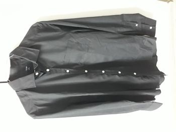 Chemise noire homme manches longues Kiabi  taille M  ( 39 – 40 )