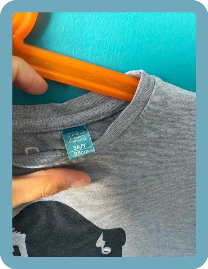 T-shirt manches longues en coton 3 ans okaidi - photo numéro 3