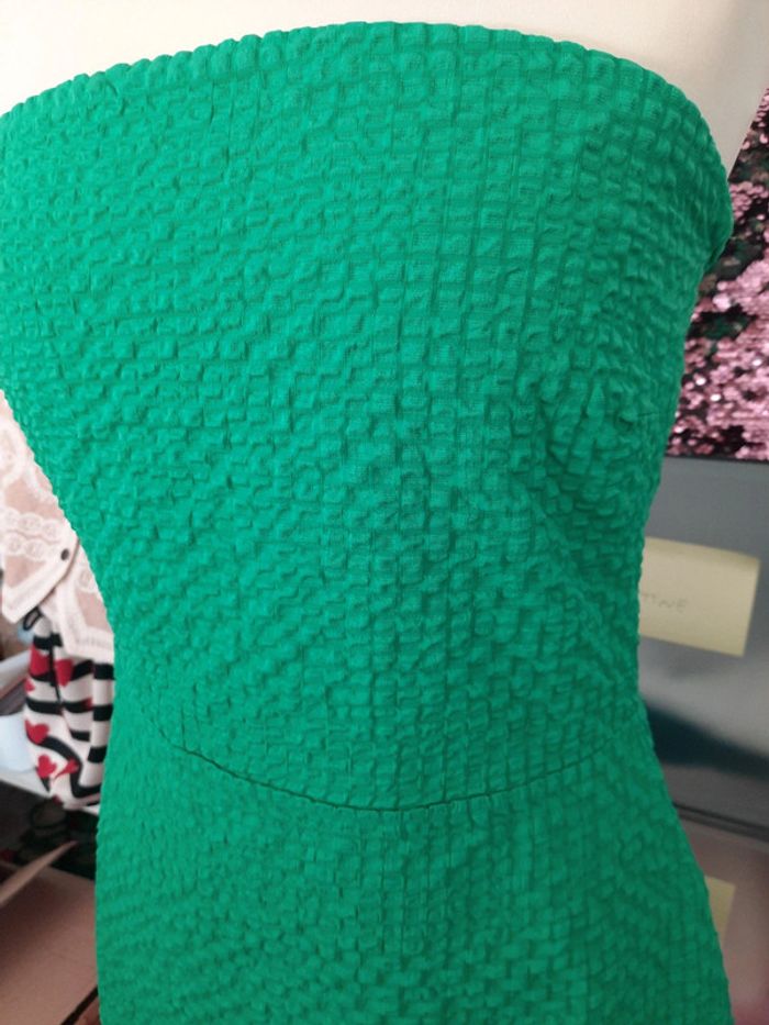 Robe bustier courte verte 38 Le Lis neuf avec étiquette 🏷 #lora11femme38 - photo numéro 2