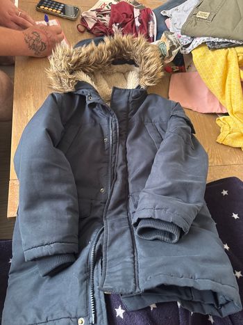 Parka garçon bleu foncé 