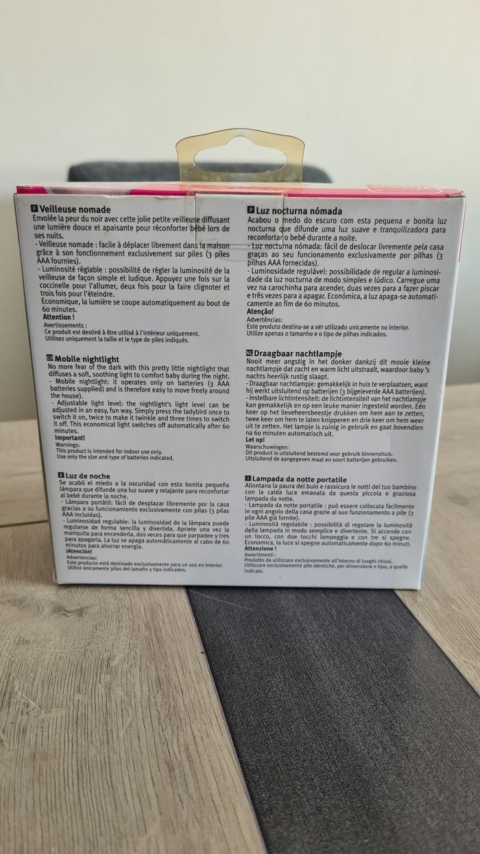 Veilleuse Nomade Coccinelle TIGEX. - photo numéro 2