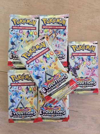 Pokemon Lot de 25 boosters Évolutions Prismatiques en Francais