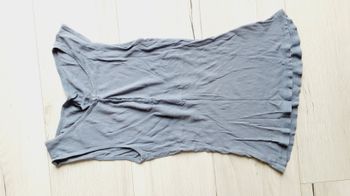 Vêtement femme tee-shirt débardeur bleu gris Naf Naf taille S