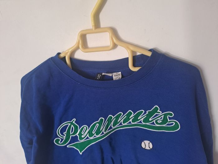 Sweat Bleu Peanuts Divided H&M Taille XXS - photo numéro 2