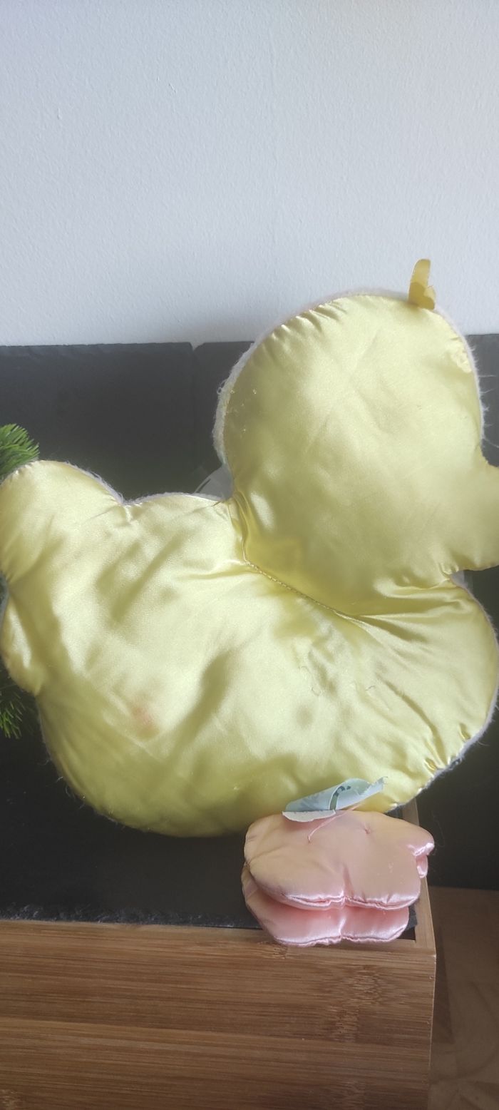 Plush Playskool Hasbro 1996 Baby Blankies Pillow Snuzzles Duck Canard Vintage - photo numéro 2