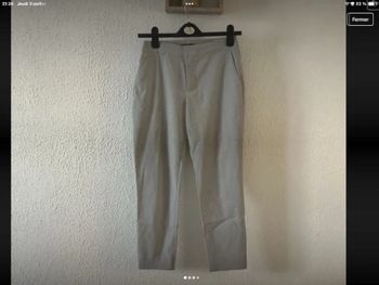 Pantalon à petits carreaux vichy Zara taille 34