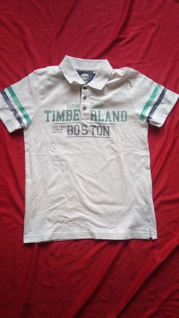 Polo blanc manches courtes Timberland