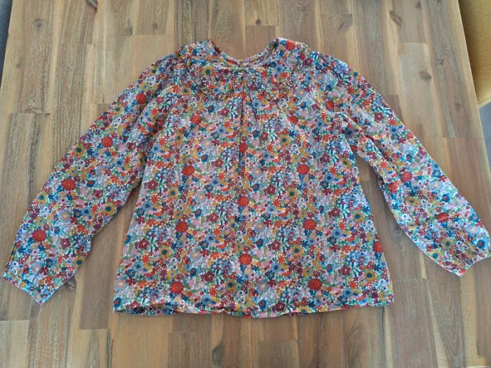 Blouse jacadi manches longues 10 ans liberty - photo numéro 4
