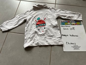 Sous pull fille 24 mois