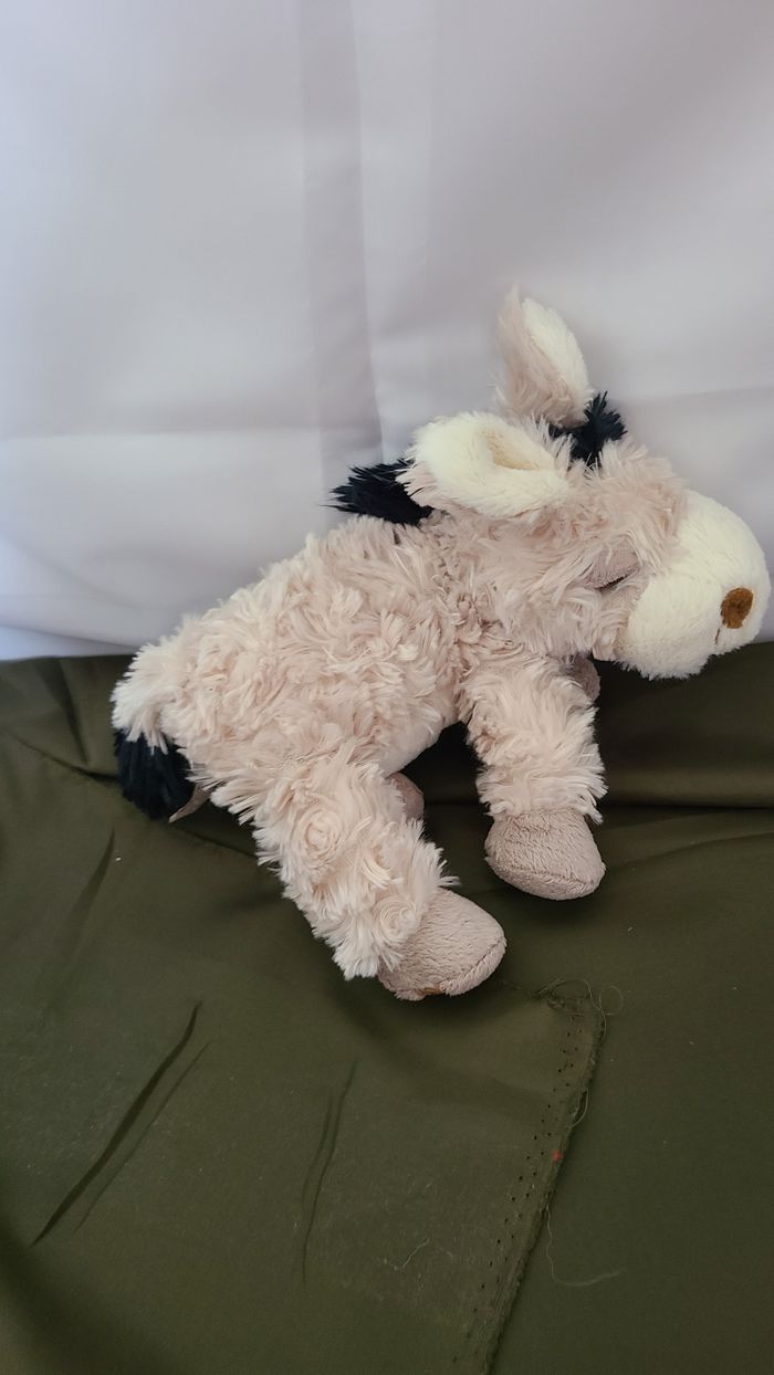 Peluche ane Marcel BUKOWSKI beige poil long - photo numéro 2