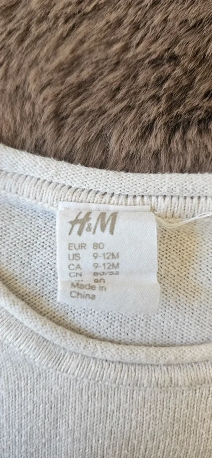 Ensemble 12 mois fille pantalon et pull fin - photo numéro 5