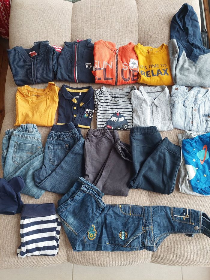 Lot garçon 23–24 mois/2 ans- TAO, Orchestra, Disney, Kiabi, H&M, Gémo, Tissaia - Très bon état