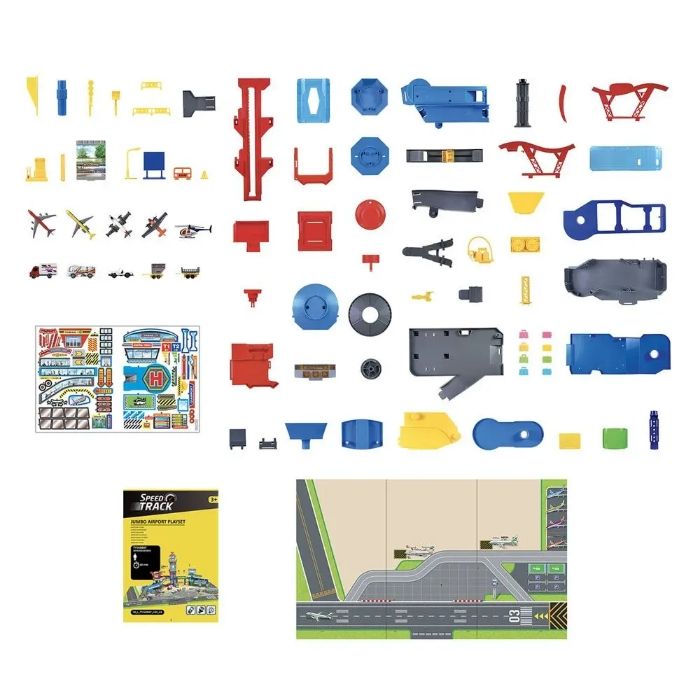 Set Aéroport Jumbo Speed Track, avec lumières et sons, Multicolore - photo numéro 7