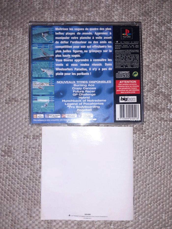 Playstation 1 ps1 windsurfers paradise - photo numéro 2
