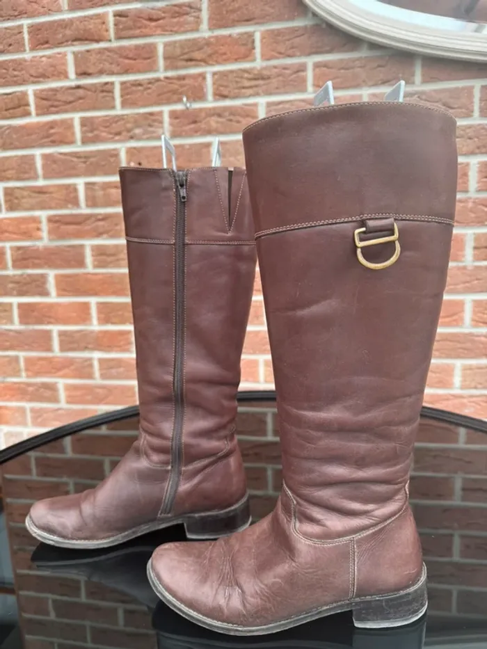 Botte en vrai cuir taille 36 - photo numéro 2