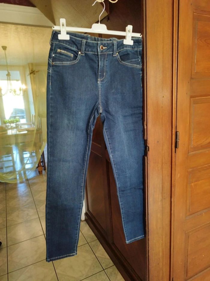 Jeans bleu foncé droit skinny M/38 y2k Lolaliza - photo numéro 2