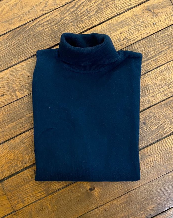 Pull col roulé bleu marine DPAM - Taille 10 ans - photo numéro 5