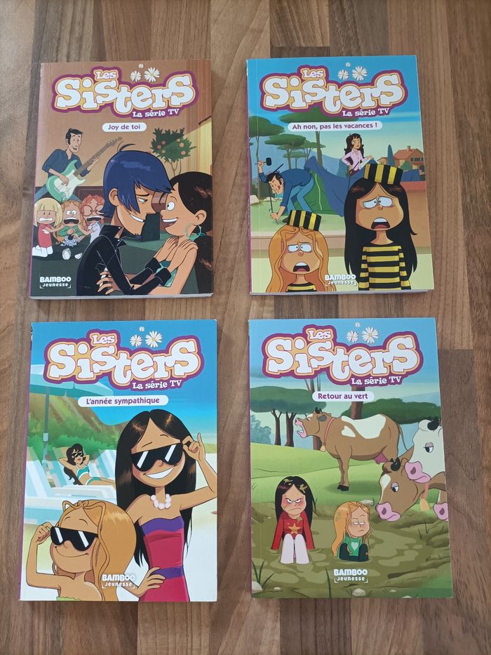 Lot 4 livres Les sisters série Tv tomes 1,2,41,77