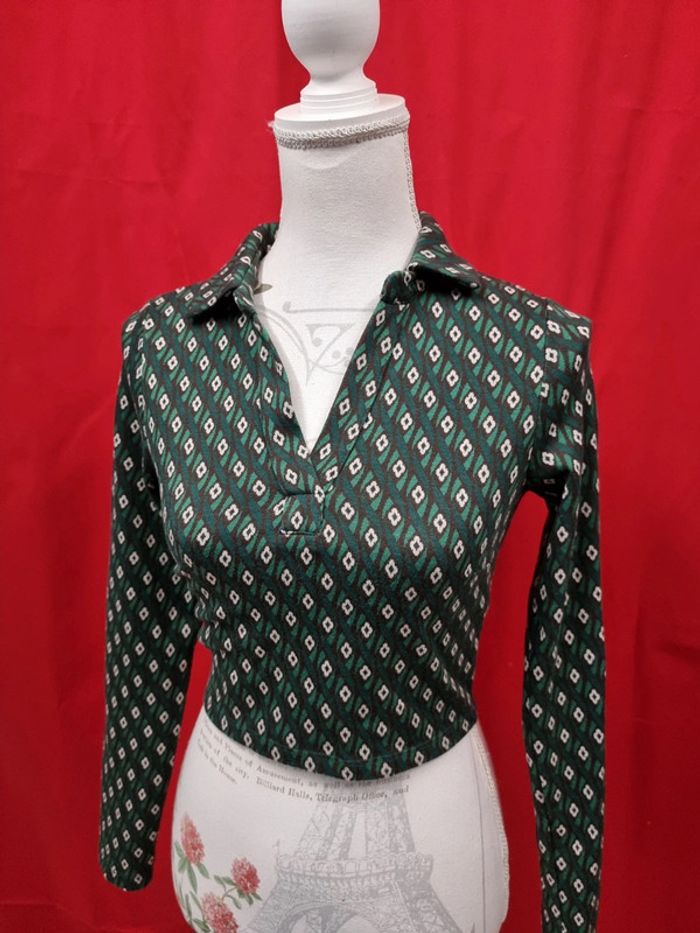 BZB haut court vert * taille XS * - photo numéro 2