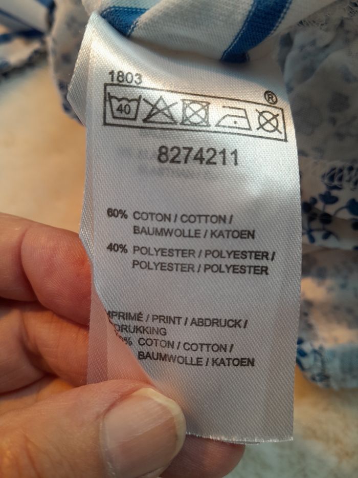 ​Adorable Tunique  Marinière Cœur Floral - 23 Mois - 60% Coton - photo numéro 6