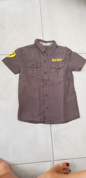 Chemise kaki / marron